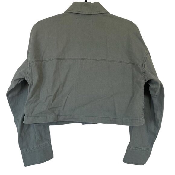 Blanknyc Cropped green and khaki jacket - perfect for fall and winter - Picture 3 of 3